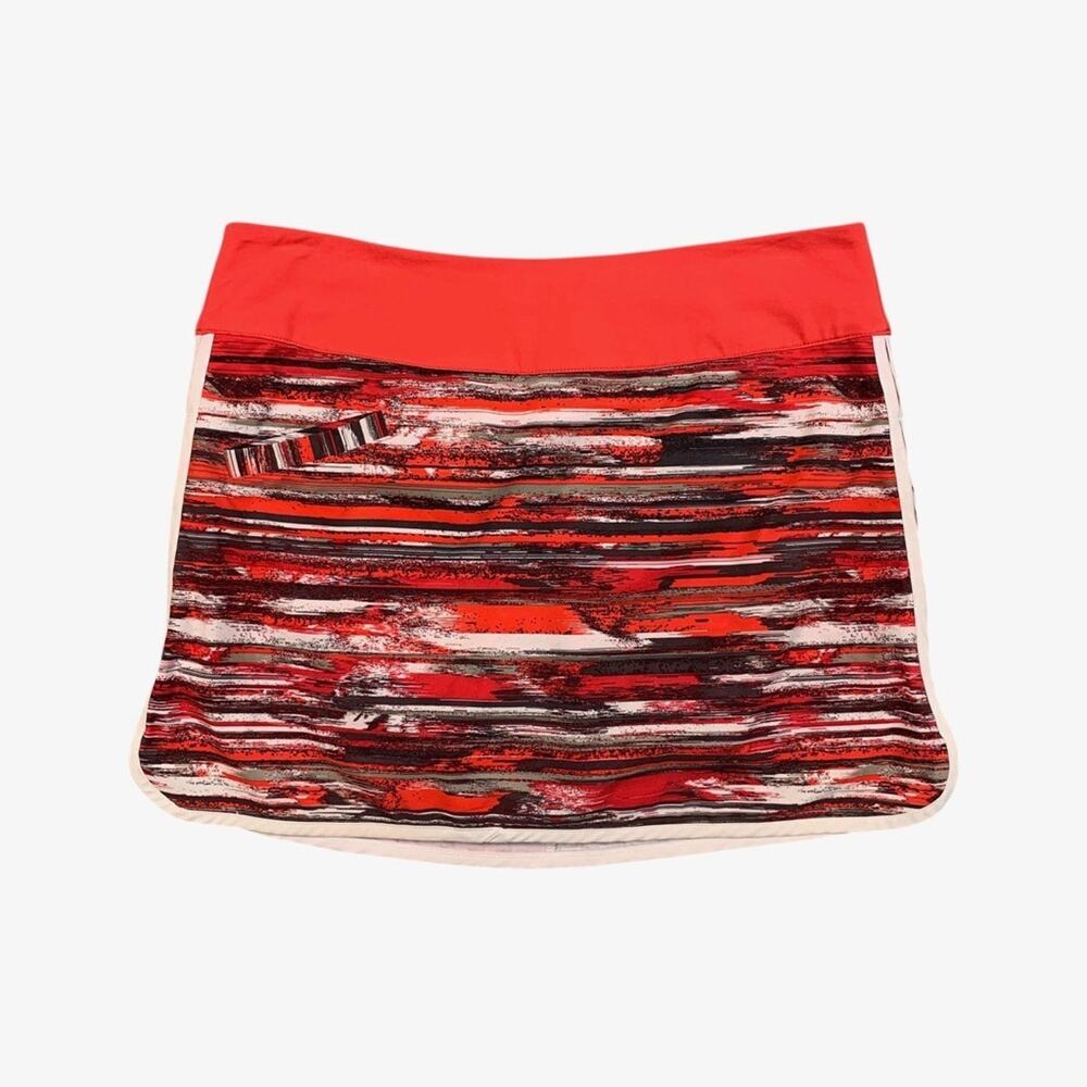 Athleta Skort Womens 6 Multi Whatever Lined Short Stretch Wicking Pull On Pocket